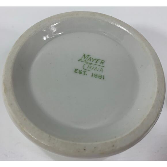 VTG 1930s Mayer China Restaurant Ware Condiment Jar with Lid - Picture 6 of 6